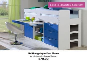 Promoties Halfhoogslaper finn blauw - Huismerk - Baby & Tiener Megastore - Geldig van 04/09/2022 tot 17/09/2022 bij Baby & Tiener Megastore