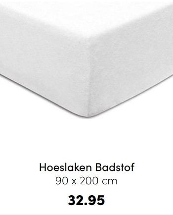 Promoties Hoeslaken badstof - Huismerk - Baby & Tiener Megastore - Geldig van 04/09/2022 tot 17/09/2022 bij Baby & Tiener Megastore