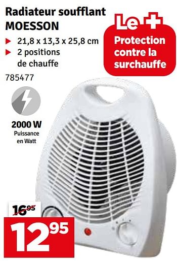 Promoties Profile radiateur soufflant moesson - Profile - Geldig van 06/09/2022 tot 18/09/2022 bij Mr. Bricolage