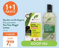 Dr.organic tea tree nagel lotion-Dr. Organic