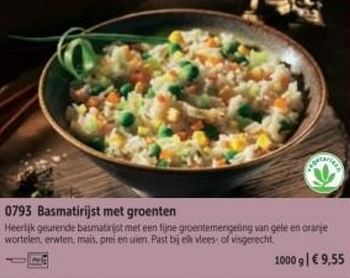 Promoties Basmatiriist met groenten - Huismerk - Bofrost - Geldig van 01/09/2022 tot 28/02/2023 bij Bofrost