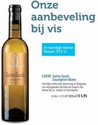 Santa sarah sauvignon blanc-Witte wijnen