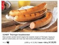 Thüringer braadworsten-Huismerk - Bofrost
