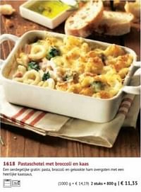 Pastaschotel met broccoli en kaas-Huismerk - Bofrost