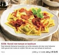 Ravioli met tomaat en basilicum-Huismerk - Bofrost