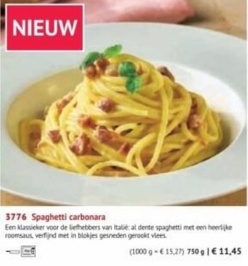 Promoties Spaghetti carbonara - Huismerk - Bofrost - Geldig van 01/09/2022 tot 28/02/2023 bij Bofrost