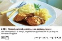 Kippenbout met appelmoes en aardappelpuree-Huismerk - Bofrost