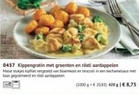 Kippengratin met groenten en rösti aardappelen-Huismerk - Bofrost