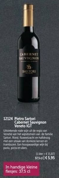 Pietro sartori cabernet sauvignon veneto igt-Rode wijnen