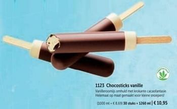 Promoties Chocosticks vanille - Huismerk - Bofrost - Geldig van 01/09/2022 tot 28/02/2023 bij Bofrost