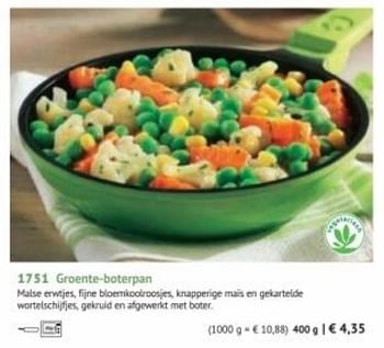 Promoties Groente-boterpan - Huismerk - Bofrost - Geldig van 01/09/2022 tot 28/02/2023 bij Bofrost