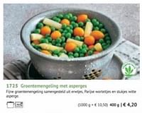 Groentemengeling met asperges-Huismerk - Bofrost