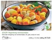 Regenboog wortelschijfjes-Huismerk - Bofrost