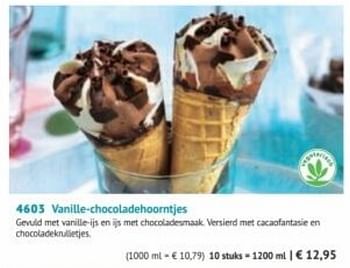 Promoties Vanille chocoladehoorntjes - Huismerk - Bofrost - Geldig van 01/09/2022 tot 28/02/2023 bij Bofrost