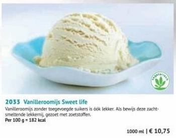 Promoties Vanilleroomijs sweet life - Huismerk - Bofrost - Geldig van 01/09/2022 tot 28/02/2023 bij Bofrost