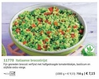 Promoties Italiaanse broccolirijst - Huismerk - Bofrost - Geldig van 01/09/2022 tot 28/02/2023 bij Bofrost