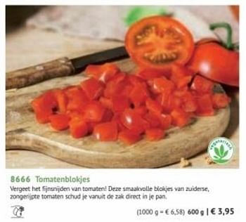 Promoties Tomatenblokjes - Huismerk - Bofrost - Geldig van 01/09/2022 tot 28/02/2023 bij Bofrost