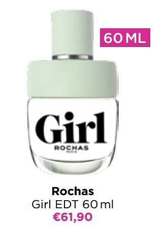Promoties Rochas girl edt - Rochas - Geldig van 05/09/2022 tot 18/09/2022 bij ICI PARIS XL