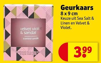 Promoties Geurkaars - Huismerk - Kruidvat - Geldig van 06/09/2022 tot 11/09/2022 bij Kruidvat