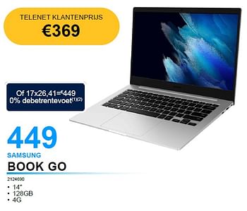 Promoties Samsung book go - Samsung - Geldig van 06/09/2022 tot 30/09/2022 bij Auva