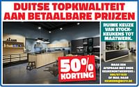 Duitse topkwaliteit aan betaalbare prijzen 50% korting-Huismerk - Bouwcenter Frans Vlaeminck