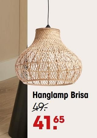 Promoties Hanglamp brisa - Huismerk - Kwantum - Geldig van 12/09/2022 tot 18/09/2022 bij Kwantum