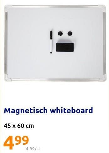 Promoties Magnetisch whiteboard - Huismerk - Action - Geldig van 07/09/2022 tot 13/09/2022 bij Action