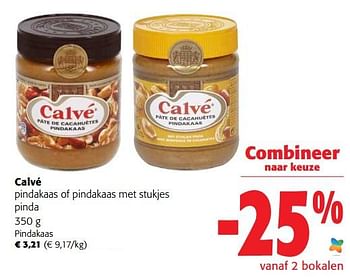 Promoties Calvé pindakaas - Calve - Geldig van 07/09/2022 tot 20/09/2022 bij Colruyt