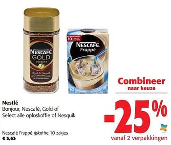 Promoties Nestlé nescafé frappé ijskoffie - Nestlé - Geldig van 07/09/2022 tot 20/09/2022 bij Colruyt