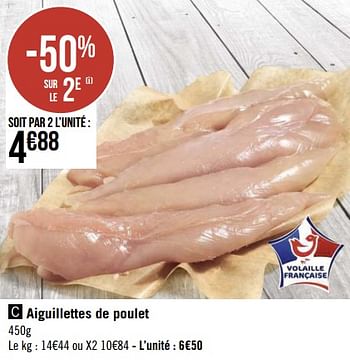 Promotions Aiguillettes de poulet - Produit Maison - Géant Casino - Valide de 05/09/2022 à 18/09/2022 chez Géant Casino