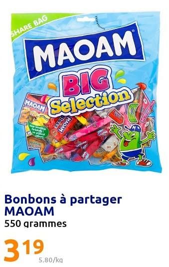 Promotions Bonbons à partager maoam - Maoam - Valide de 07/09/2022 à 13/09/2022 chez Action