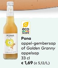 Pona appel-gembersap of golden granny appelsap-Pona