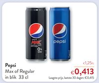 Pepsi max of regular-Pepsi