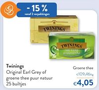 Twinings groene thee puur natuur-Twinings