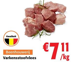 Promoties Varkensstoofvlees - Huismerk - Colruyt - Geldig van 07/09/2022 tot 20/09/2022 bij Colruyt