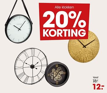 Promoties Klokken - Huismerk - Kwantum - Geldig van 23/09/2022 tot 25/09/2022 bij Kwantum