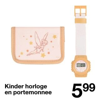 Promoties Kinder horloge en portemonnee - Huismerk - Zeeman  - Geldig van 10/09/2022 tot 16/09/2022 bij Zeeman