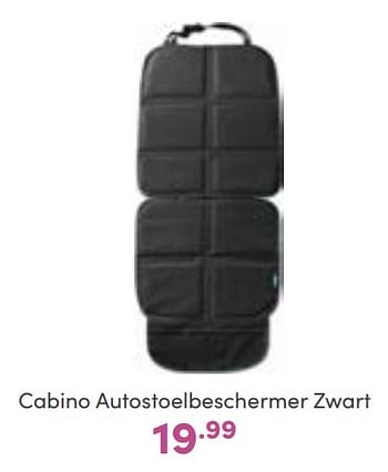 Promoties Cabino autostoelbeschermer zwart - Cabino - Geldig van 11/09/2022 tot 17/09/2022 bij Baby & Tiener Megastore