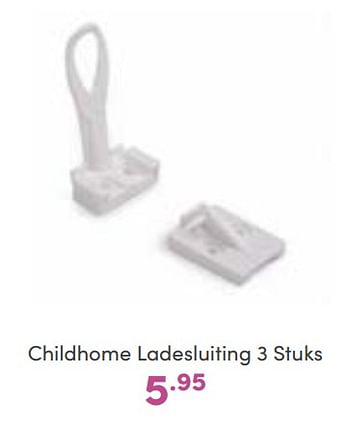 Promoties Childhome ladesluiting - Childhome - Geldig van 11/09/2022 tot 17/09/2022 bij Baby & Tiener Megastore