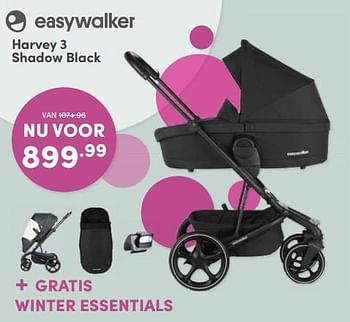 Promoties Harvey 3 shadow black - Easywalker - Geldig van 11/09/2022 tot 17/09/2022 bij Baby & Tiener Megastore