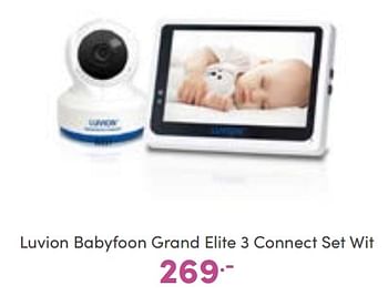 Promoties Luvion babyfoon grand elite 3 connect set wit - Luvion - Geldig van 11/09/2022 tot 17/09/2022 bij Baby & Tiener Megastore