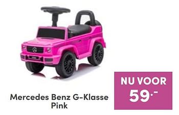 Promoties Mercedes benz g-klasse pink - Huismerk - Baby & Tiener Megastore - Geldig van 11/09/2022 tot 17/09/2022 bij Baby & Tiener Megastore