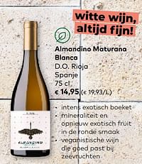 Almandino maturana blanca d.o. rioja spanje-Witte wijnen