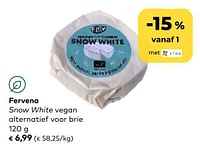 Fervena snow white vegan alternatief voor brie-Fervena