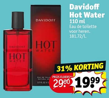 Promoties Davidoff hot water edt - Davidoff - Geldig van 13/09/2022 tot 25/09/2022 bij Kruidvat