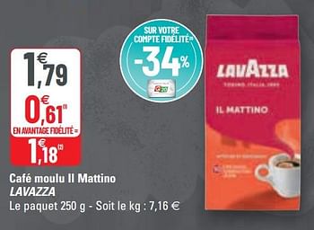 Café moulu il mattino, Lavazza (250 g)