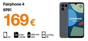 Promoties Fairphone 4 - Fairphone - Geldig van 12/09/2022 tot 02/10/2022 bij Orange