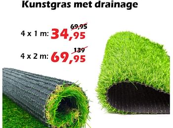 Promoties Kunstgras met drainage - Huismerk - Itek - Geldig van 01/09/2022 tot 25/09/2022 bij Itek