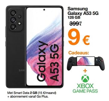 Promoties Samsung galaxy a53 5g 128 gb - Samsung - Geldig van 12/09/2022 tot 02/10/2022 bij Orange