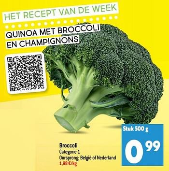 Promoties Broccoli - Huismerk - Match - Geldig van 14/09/2022 tot 20/09/2022 bij Match